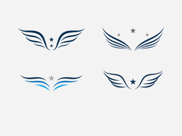 Wing Logo Template vector icon preview picture