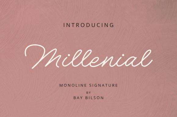 Millenial Script Font