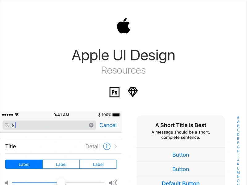 Apple UI Design Resources