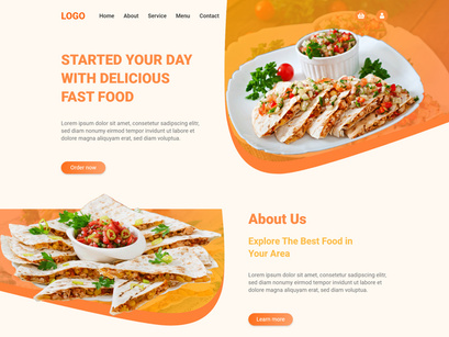 Ecommerce Landing Page Template Design