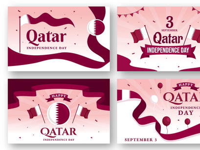 12 Qatar Independence Day Illustration