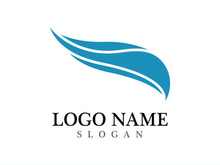 Wave beach vector illustration design logo