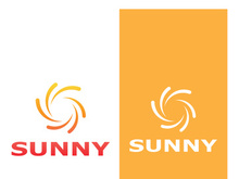 Creative and unique sun logo design.