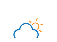 Creative and unique sun logo design.