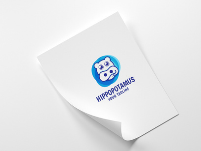 unique hippos - Logo Template