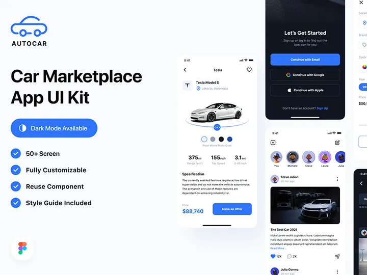 Car Marketplace App UI Kit