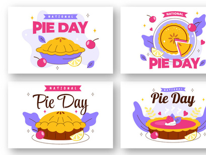 11 National Pie Day Illustration