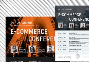 E-commerce Schedule Poster Template