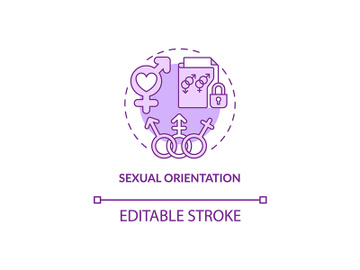 Sexual orientation purple concept icon preview picture
