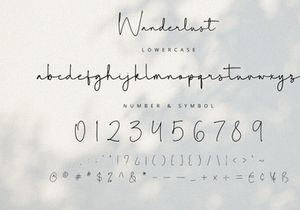 Wanderlust - Signature Font