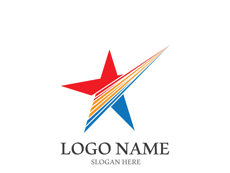 Star icon template vector illustration design