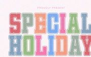 Special Holiday - Modern Display Font