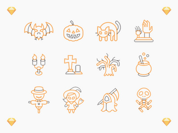 Cute Halloween Icons preview picture