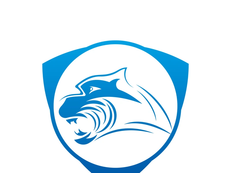 Panther head logo icon vector design template illustration