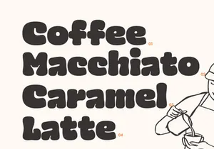 Mocha Mochi - Fat Fancy Display Font