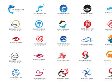 Fish Symbol Logo icon Vector preview picture