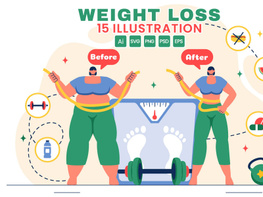 15 Weight Loss Progress Illustration preview picture