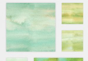 Watercolor Seamless Textures - Green Pack