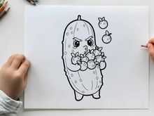 Cute onion character holding garlic vector illustration