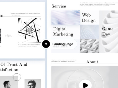 Edge | Digital Agency Landing Page UI Kit