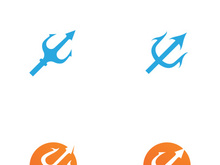 Trident Logo Template vector icon illustration design