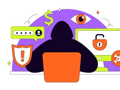 10 Hacker Digital Crime Illustration