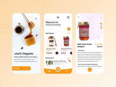 Honey Mobile App Design