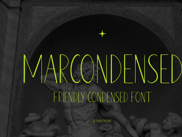 Marcondensed - Friendly Condensed Font preview picture