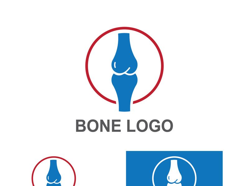 Bone logo design.logo for nursing, medical, orthopedic.