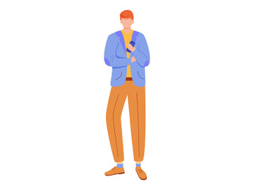 Office worker flat vector illustration preview picture