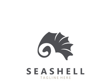 Seashell Logo. Ocean Animals premium quality graphic outline symbols collection preview picture
