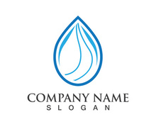 Blue water drop vector logo icon illustration images