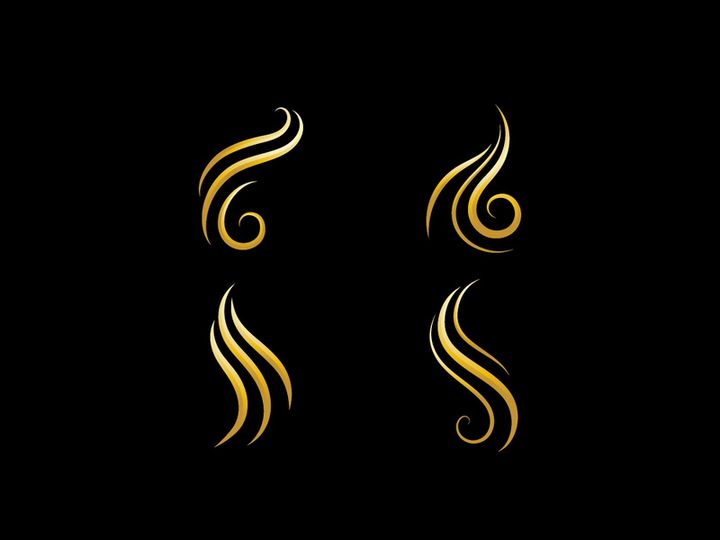 Hair woman and face logo and symbols