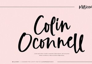 Millicent - Handwritten Script Font