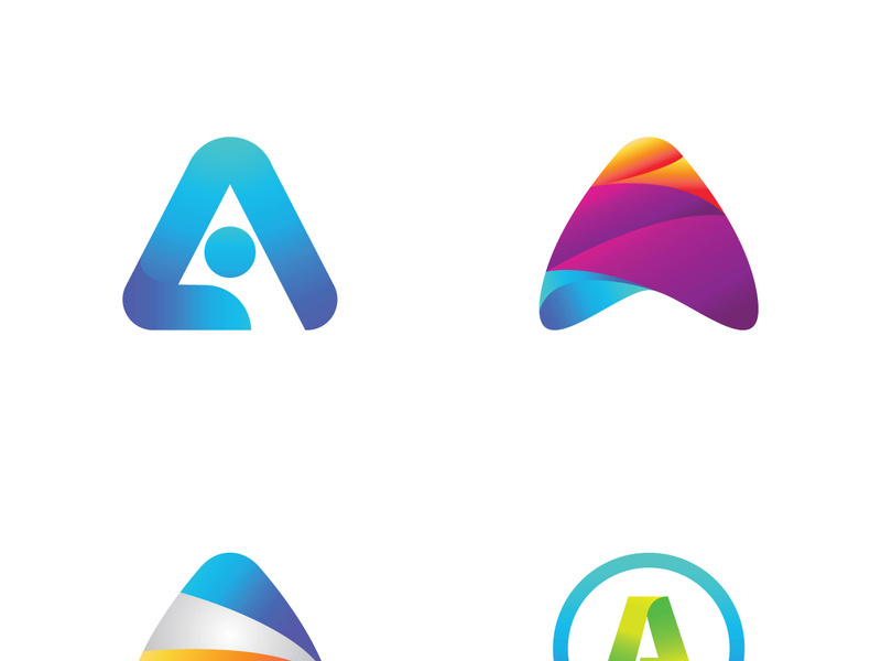 modern and creative initial letter A logo.