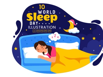 10 World Sleep Day Illustration preview picture