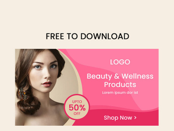 PSD - Beauty and Wellness Web Banner preview picture