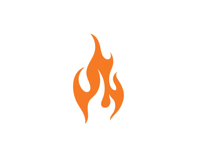 Fire Logo Template  Flame Symbol  Icon Vector