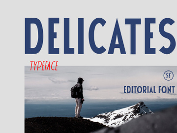 Delicates - Display Font preview picture
