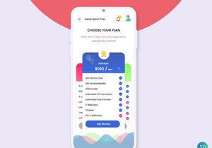Premium Subscription Plan App UI Kit