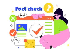 10 Fact Check Vector Illustration