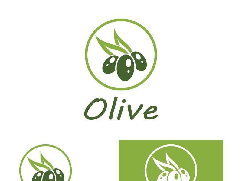 Olive fruit logo design.