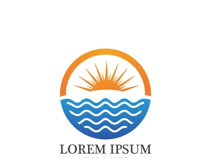 Sun  Logo and icon  Template design