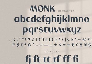 Monk - Display Font