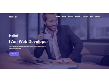 Home Page Header Design Website Template preview picture