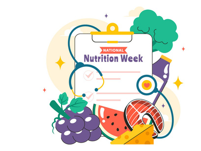 10 National Nutrition Week Day Illustration