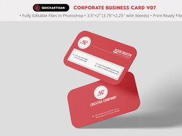 Corporate Business Card Template V07 preview picture