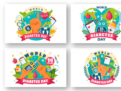 13 World Diabetes Day Illustration