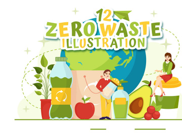 12 Zero Waste Vector Illustration preview picture