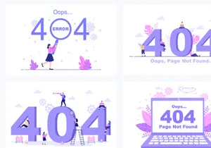 22 Illustration 404 Error And Page Not Found